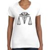 Women's Fine Jersey V-Neck Tee Thumbnail