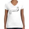 Women's Fine Jersey V-Neck Tee Thumbnail