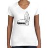 Women's Fine Jersey V-Neck Tee Thumbnail